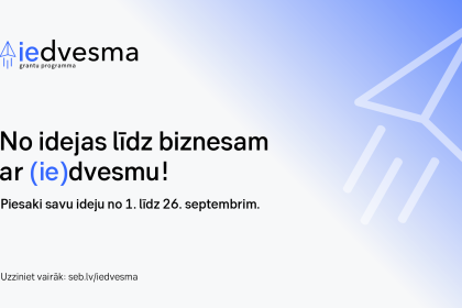 Sākas pieteikšanās SEB bankas grantu konkursā “(ie)dvesma”