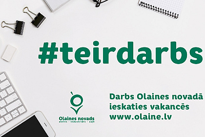 Baneris par vakancēm Olaines novadā